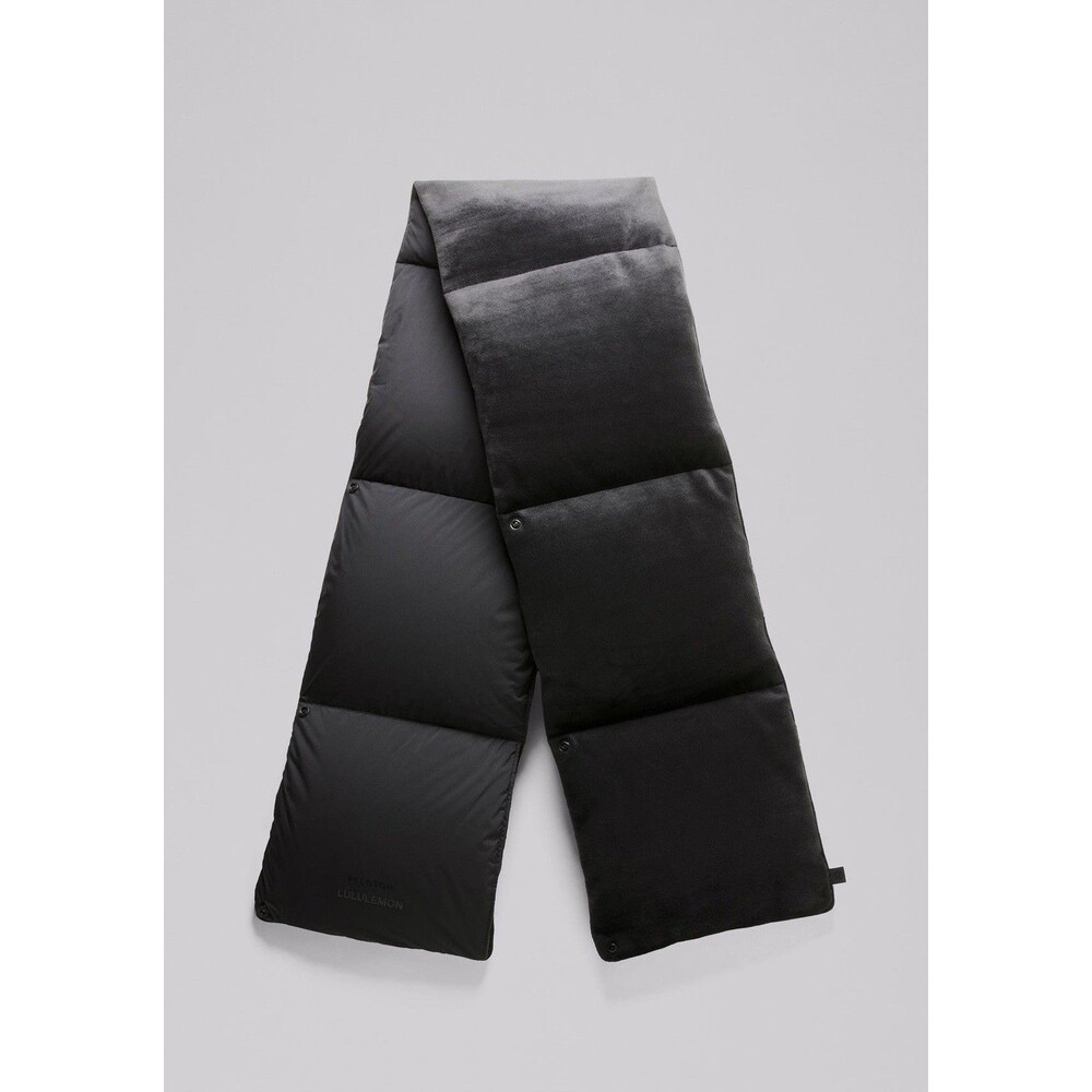 Lululemon Wunder Puff Scarf Snap Wrap Velour Unisex Black O/S NEW NWT
